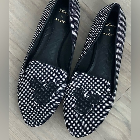Aldo X Disney Mickey bling loafer flats in a 10 - Picture 2 of 5